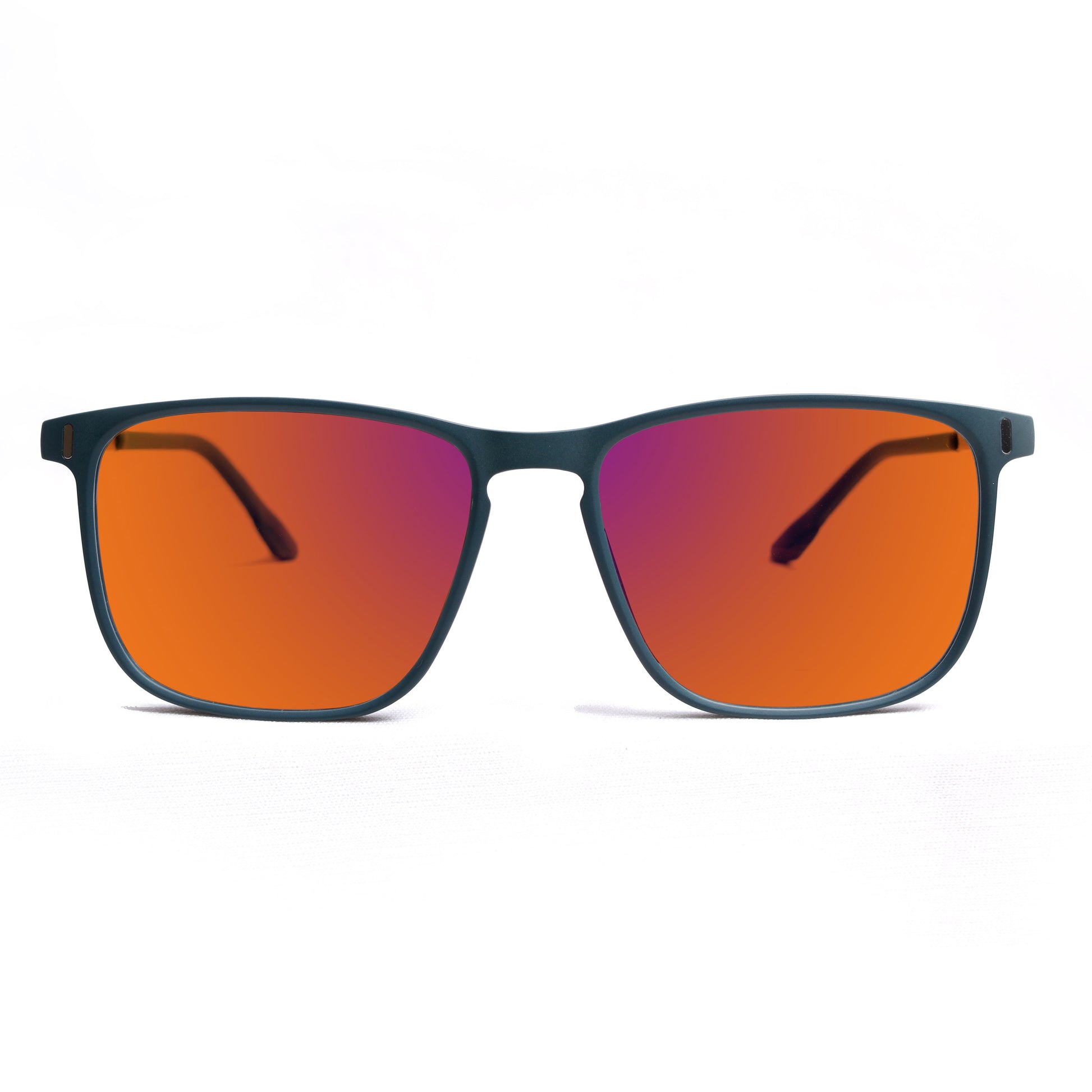 Sleepaxa Elegan Matte Slate Blue Amber Tinted Blue Block Glasses for Sleep & Eye Strain