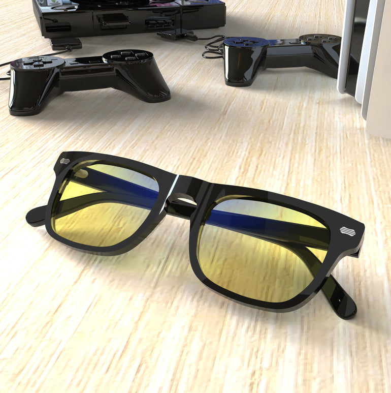 Sleepaxa AstroLuxe Jet Black Gaming Glasses