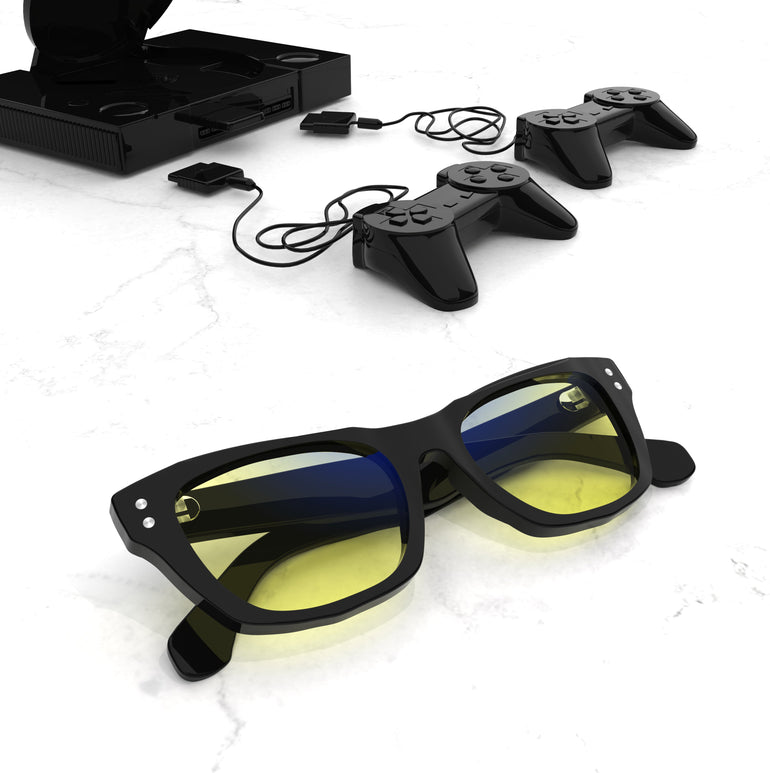 Sleepaxa Panache Jet Black Gaming Glasses